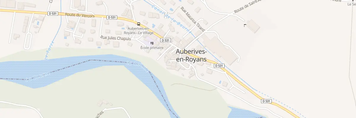 Plan du 5021 Village d’Auberives à Auberives-en-Royans
