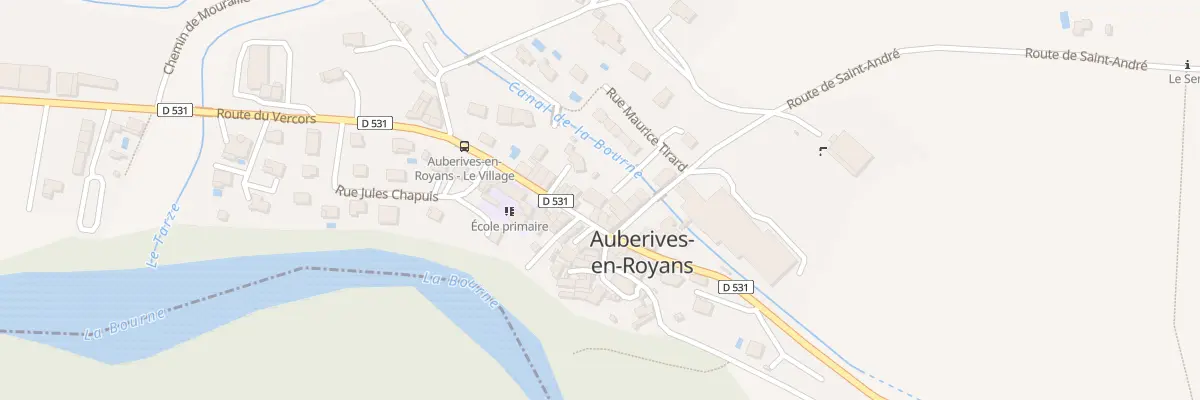 Plan du 25 Rue Maurice Tirard à Auberives-en-Royans