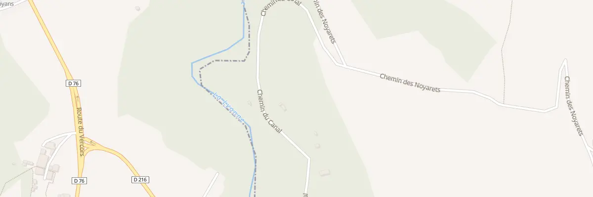 Plan du 260 Che du Canal à Saint-Laurent-en-Royans