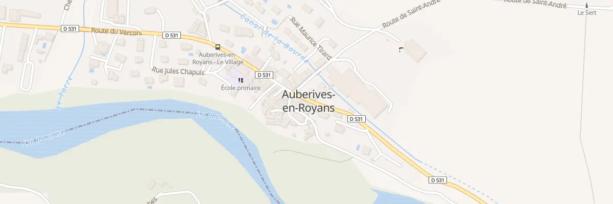 Plan du 5029 Village d’Auberives à Auberives-en-Royans