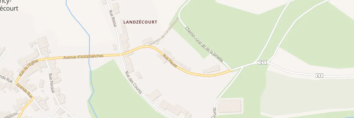 Plan du 9 Rue Haute à Quincy-Landzécourt
