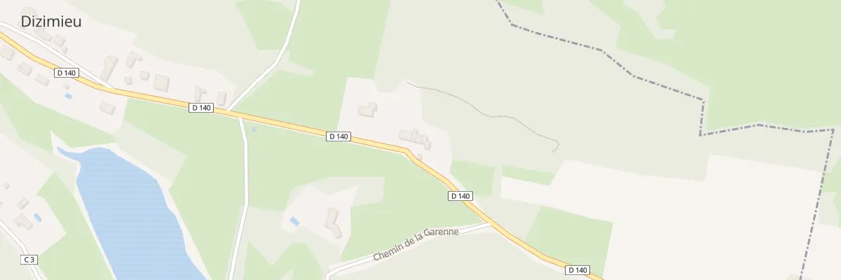 Plan du 607 Rte des Quatre Vents à Dizimieu