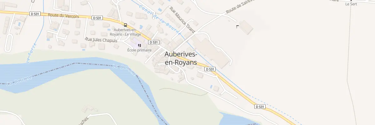Plan du 870 Rte du Vercors à Auberives-en-Royans