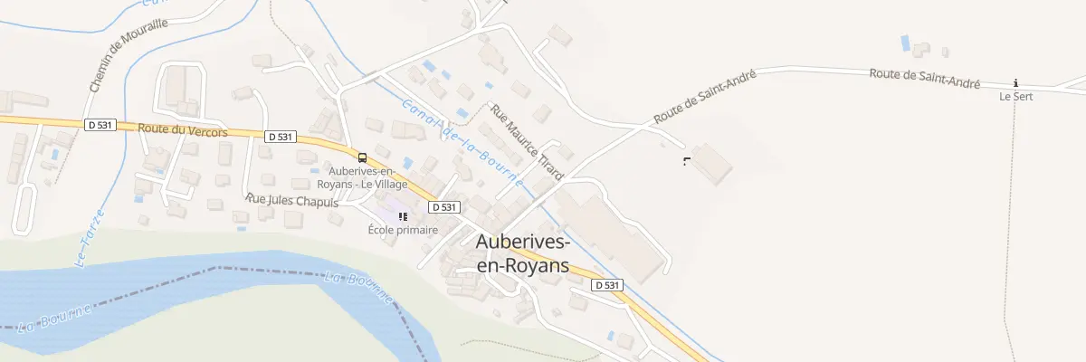 Plan du 50 Rte de St Andre à Auberives-en-Royans