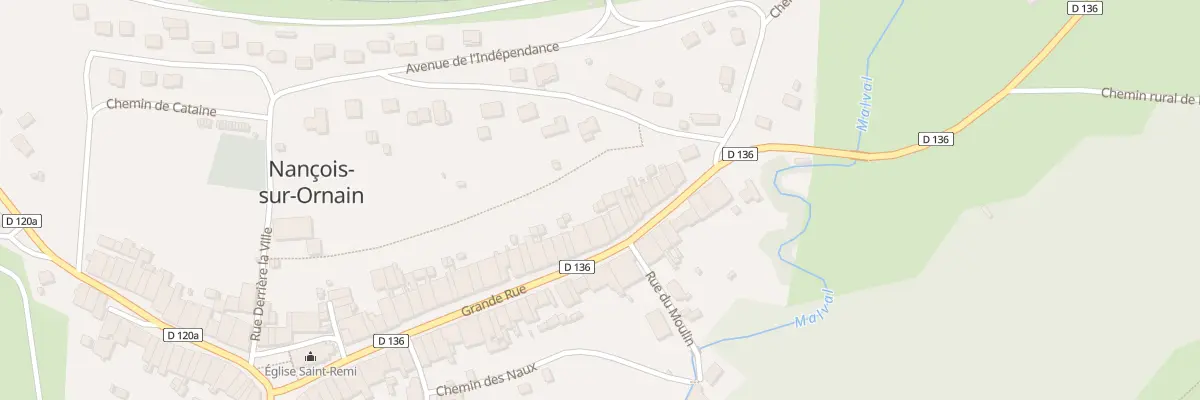 Plan du 43 Gr Grande Rue à Nançois-sur-Ornain