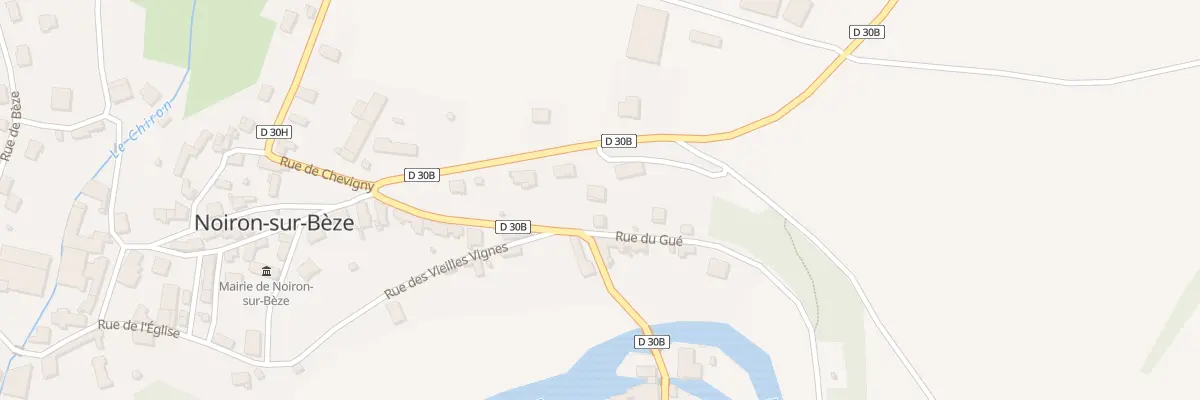 Plan du 10 Rte de Blagny à Noiron-sur-Bèze