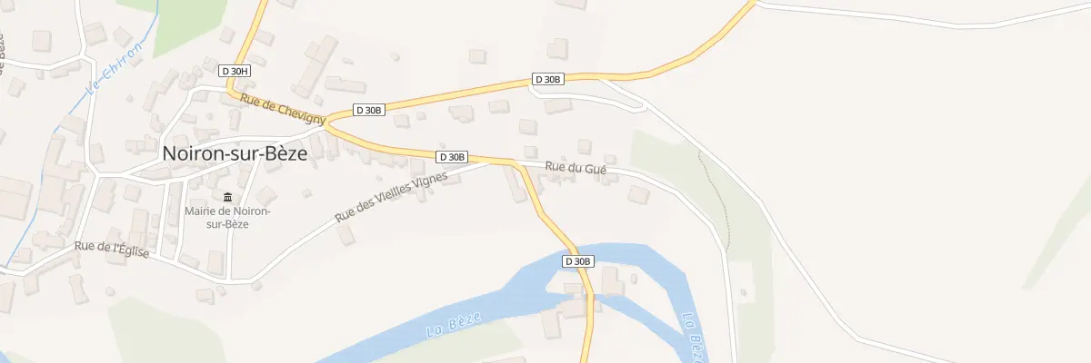 Plan du 1 Rte de Mirebeau à Noiron-sur-Bèze