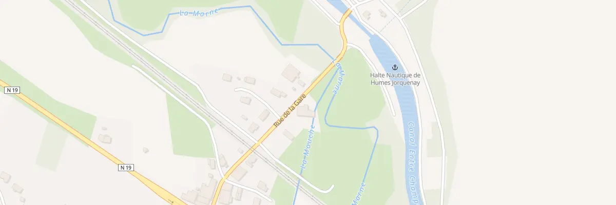 Plan du 12 Rue de la Gare à Humes-Jorquenay