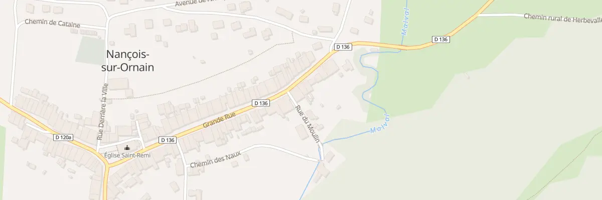 Plan du 64 Gr Grande Rue à Nançois-sur-Ornain