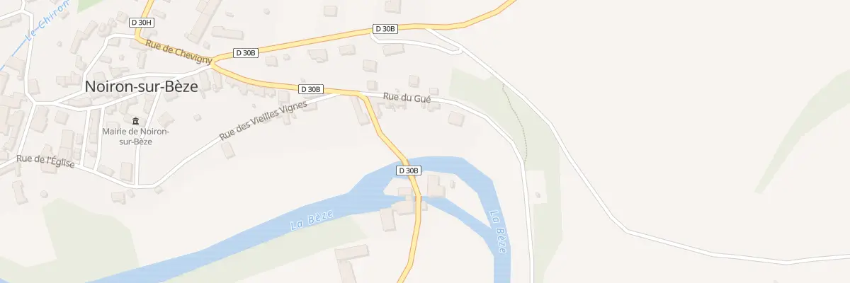 Plan du 3 Rte de Mirebeau à Noiron-sur-Bèze