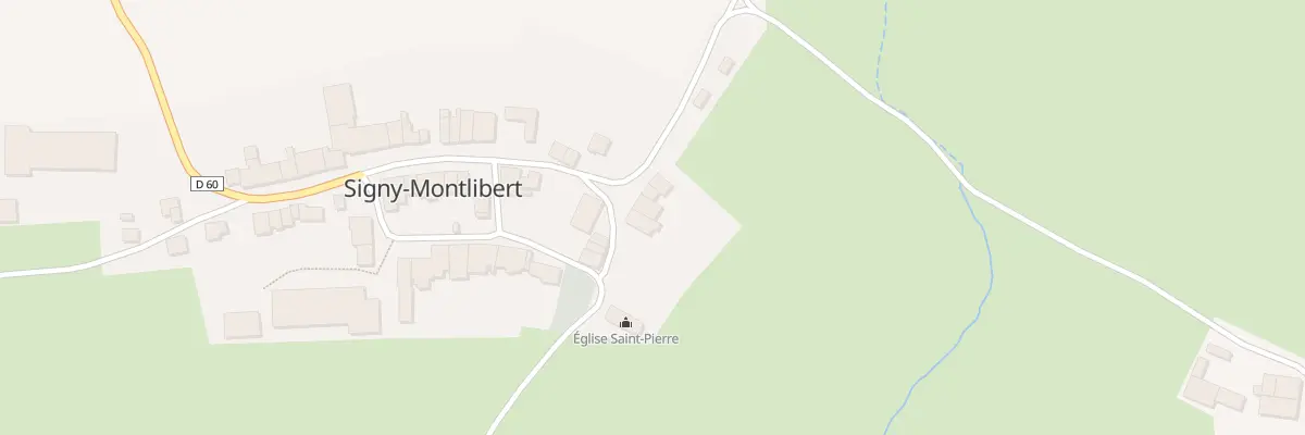 Plan du 5001 Rue de l’Eglise à Signy-Montlibert