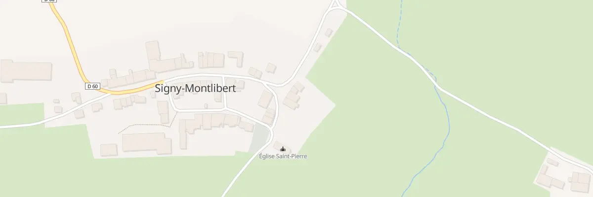 Plan du 5000 Rue de l’Eglise à Signy-Montlibert