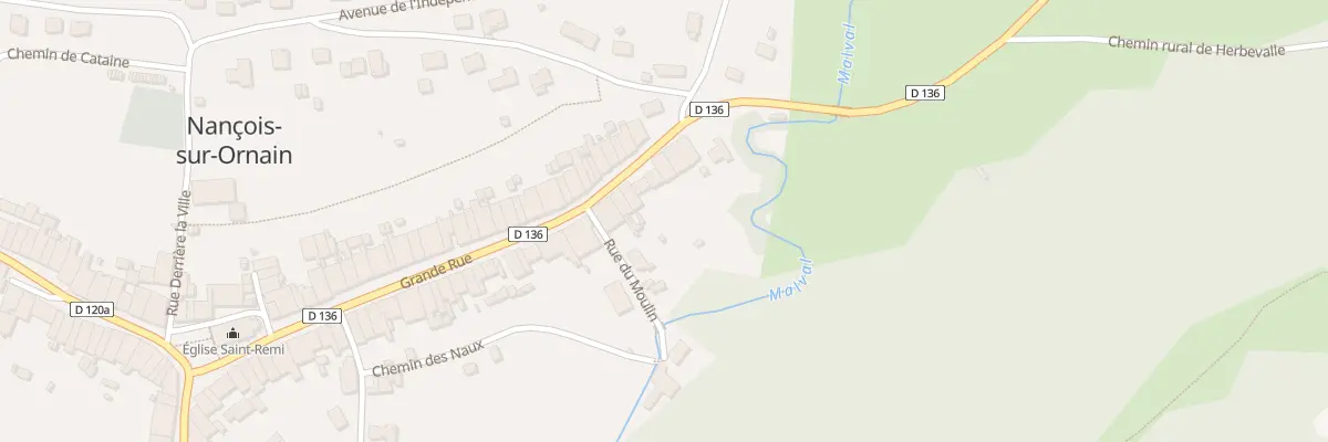 Plan du 70 Gr Grande Rue à Nançois-sur-Ornain