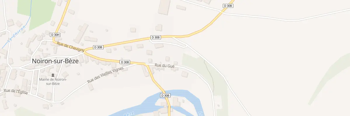 Plan du 7 Rue du Gue à Noiron-sur-Bèze