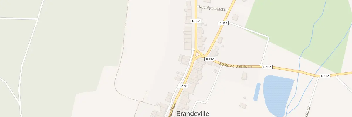 Plan du 4 Rue Haute à Brandeville