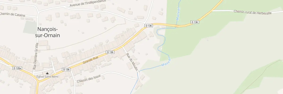 Plan du 72 Gr Grande Rue à Nançois-sur-Ornain