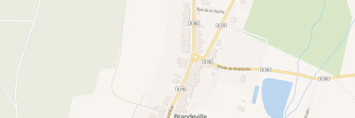 Plan du 2 Rue Haute à Brandeville