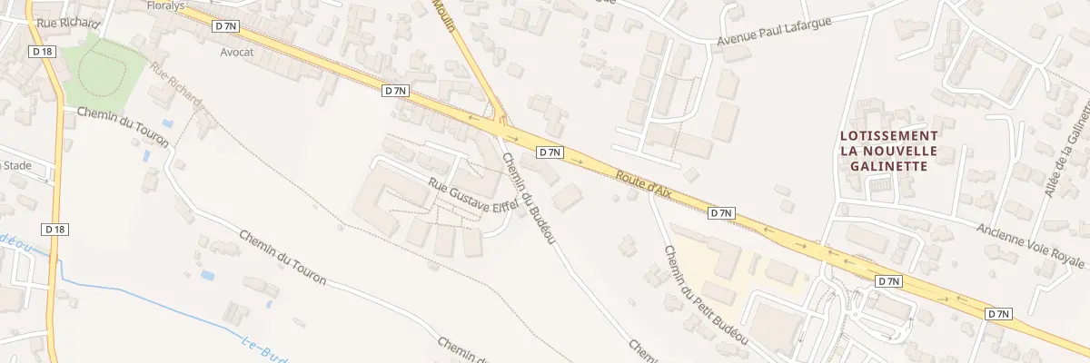 Plan du 5060 Che du Budeou à Saint-Cannat