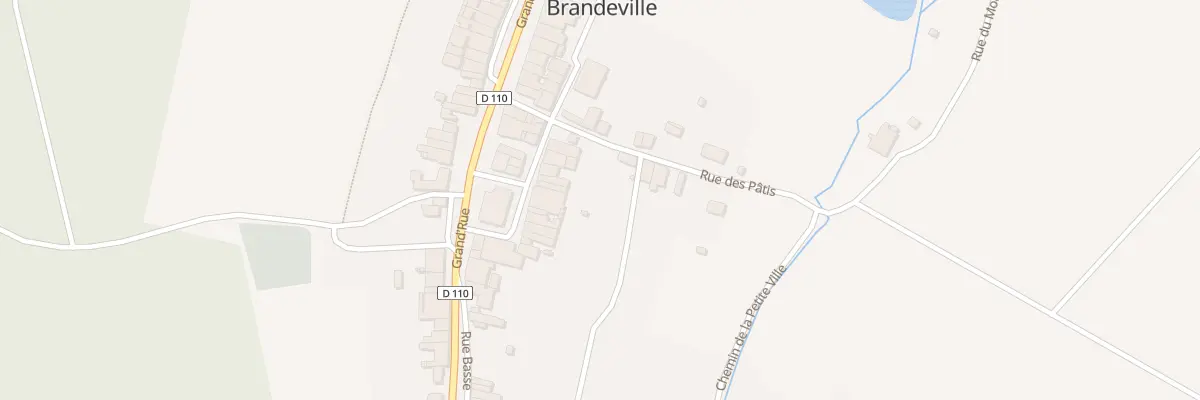 Plan du 10 Rue Derrière l’Eglise à Brandeville