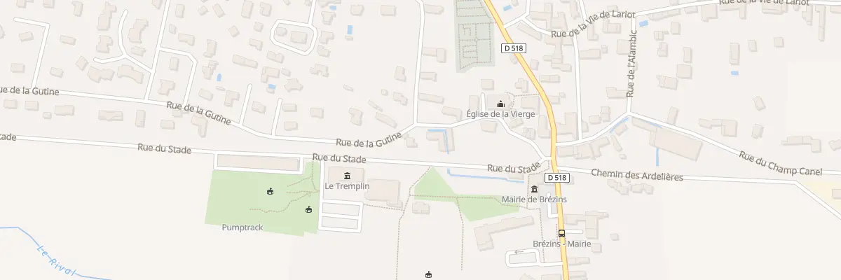 Plan du 17 Rue de la Gutine à Brézins