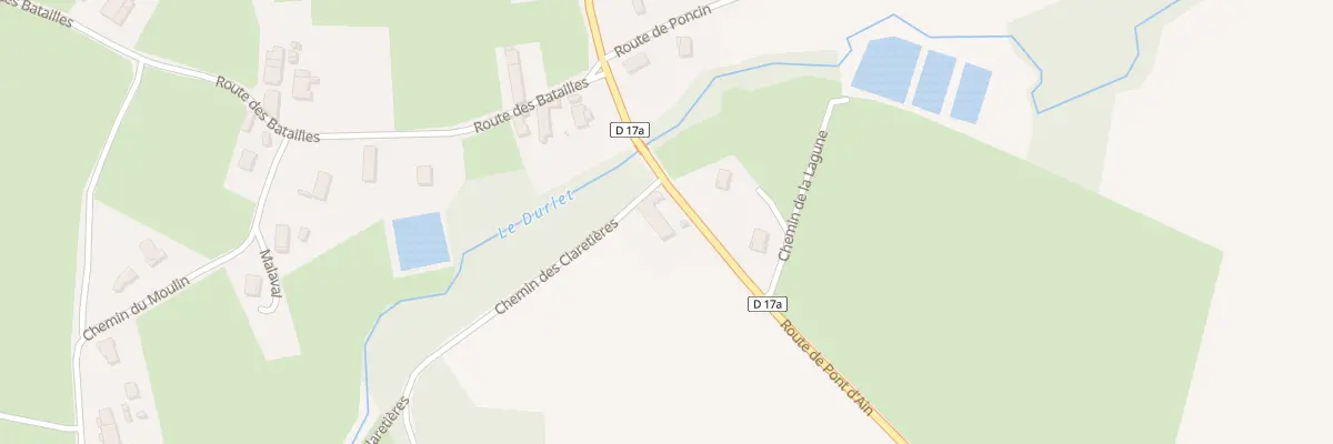 Plan du 2747 Rte de Pont d’Ain à Druillat