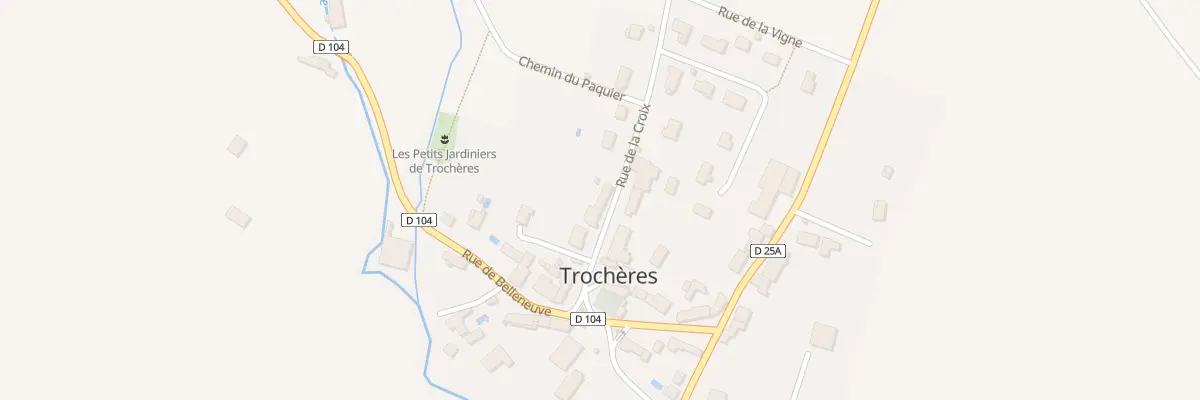 Plan du 7 Rue de la Croix à Trochères
