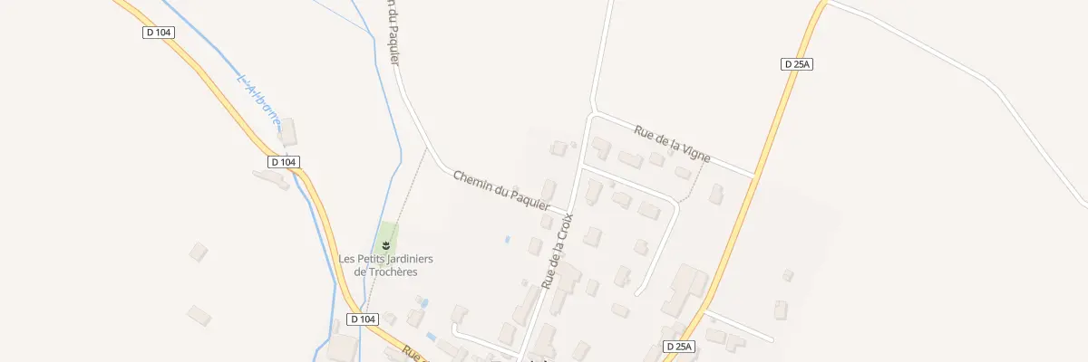 Plan du 15 Rue de la Croix à Trochères