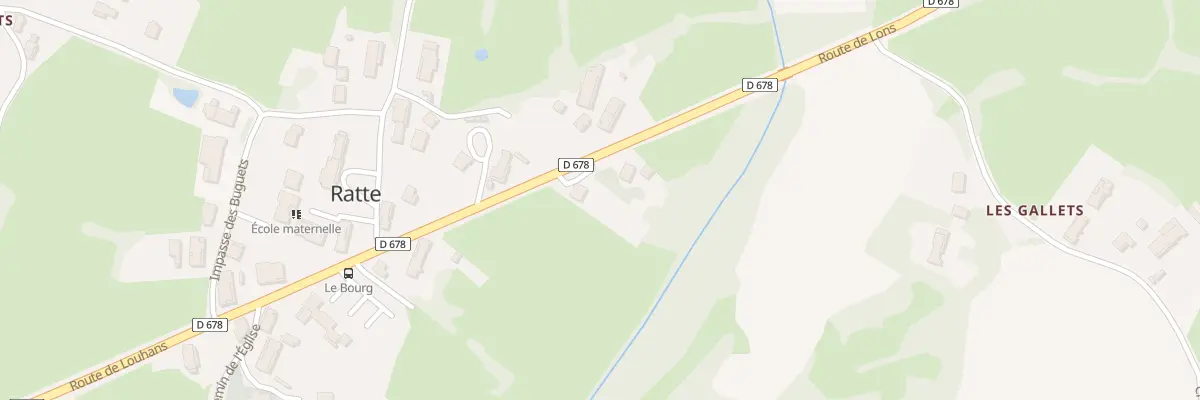 Plan du 160 Rte de Lons à Ratte