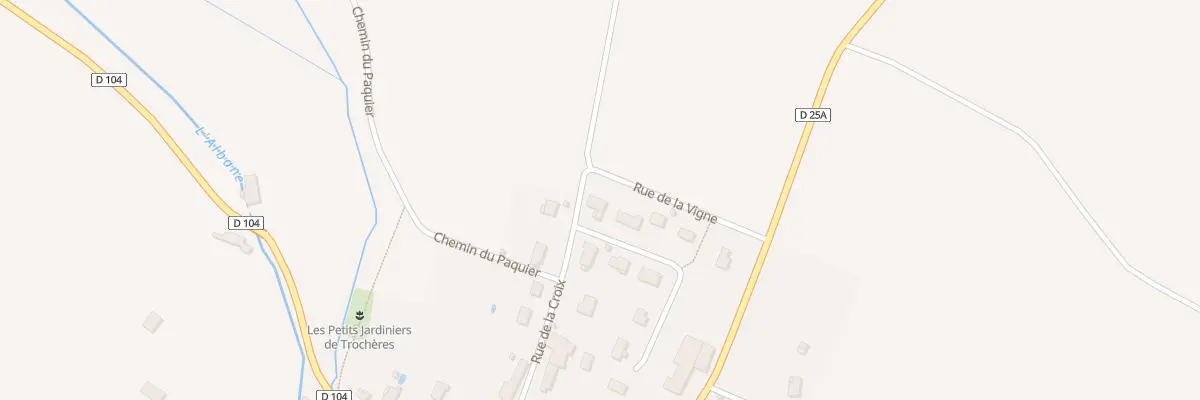 Plan du 1 Imp de la Vigne à Trochères