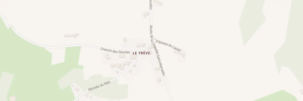Plan du 1335 Rte de Chapelle St Marcellin à Champier