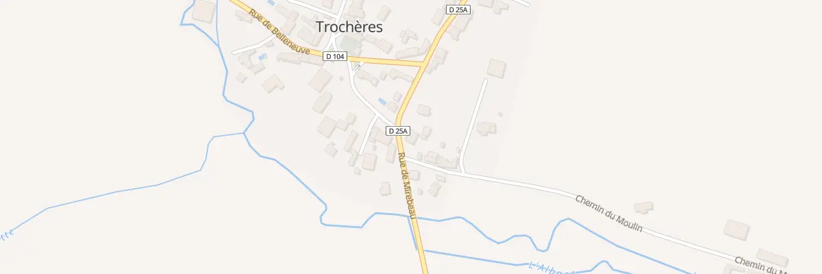 Plan du 4 Rue de Mirebeau à Trochères