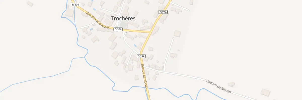 Plan du 6 Rue de Mirebeau à Trochères