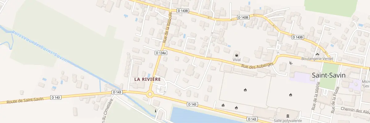 Plan du 395 Rue des Auberges à Saint-Savin