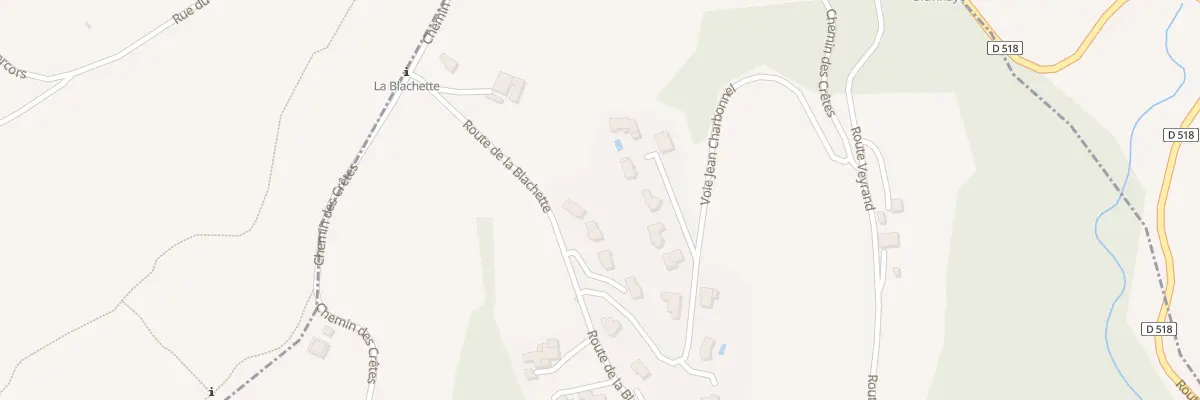 Plan du 540 Rte de la Blachette à Auberives-en-Royans