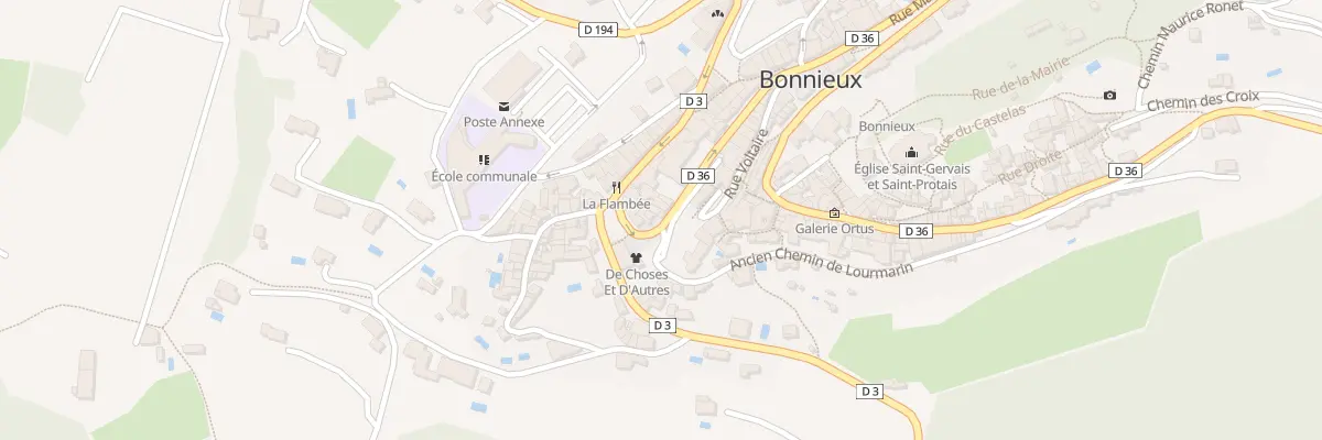 Plan du 1 Rue Jean Baptiste Aurard à Bonnieux