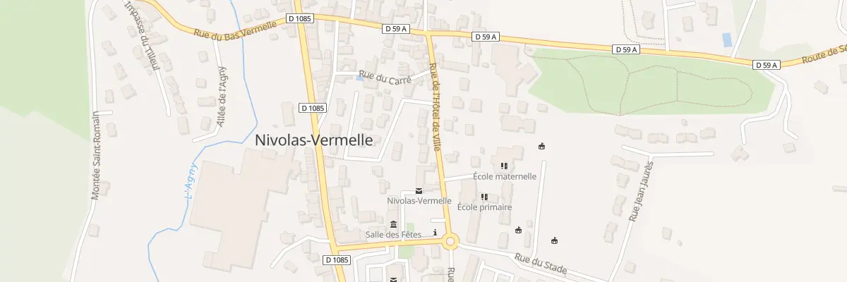 Plan du 128 Rue de l’Hotel de Ville à Nivolas-Vermelle