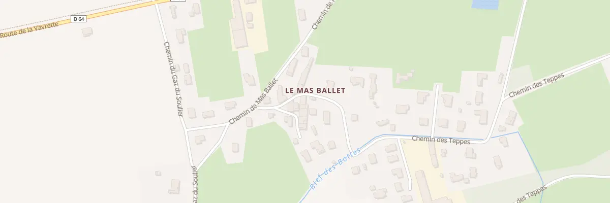 Plan du 983 Che des Teppes à Tossiat