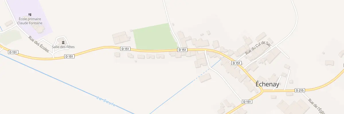 Plan du 34 Rue du Lavoir Saint Jean à Échenay