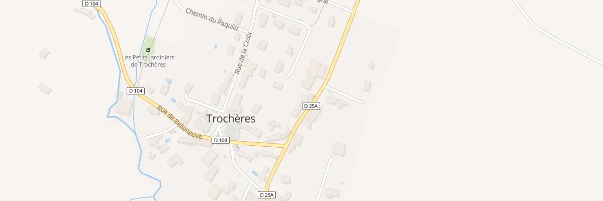 Plan du 13 Rue de Mirebeau à Trochères