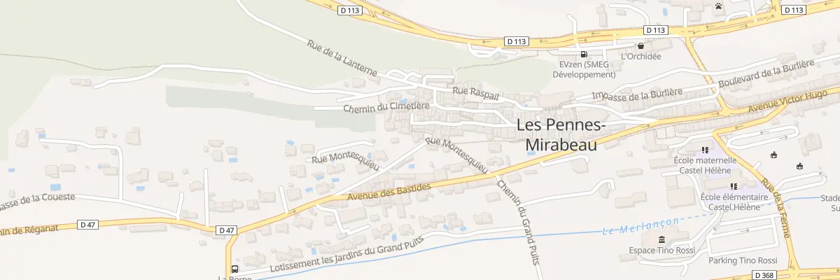 Plan du 4 Rue Montesquieu aux Pennes-Mirabeau
