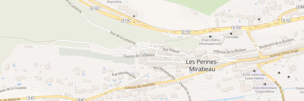Plan du 1 Rue de la Lanterne aux Pennes-Mirabeau