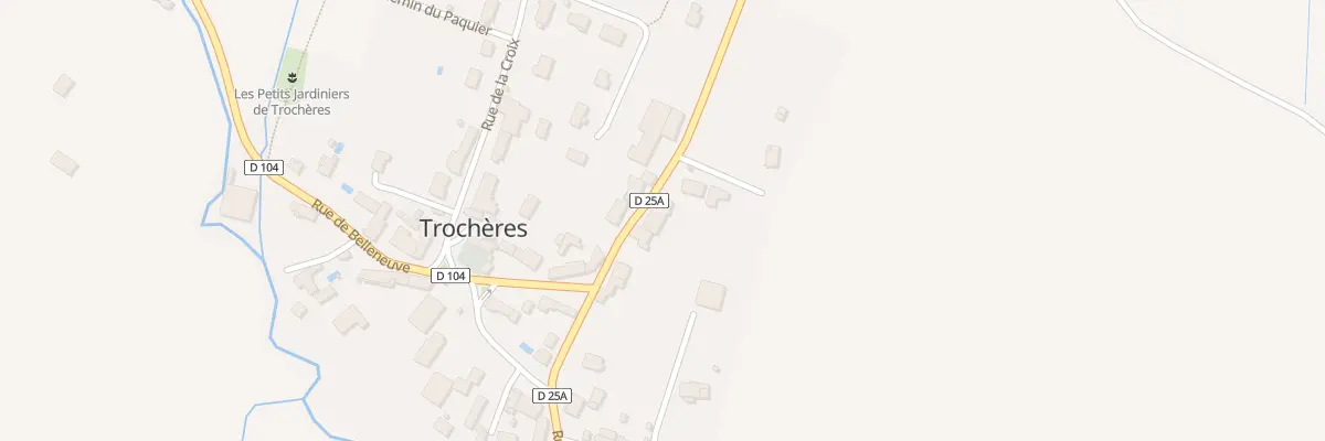Plan du 16 Rue de Mirebeau à Trochères