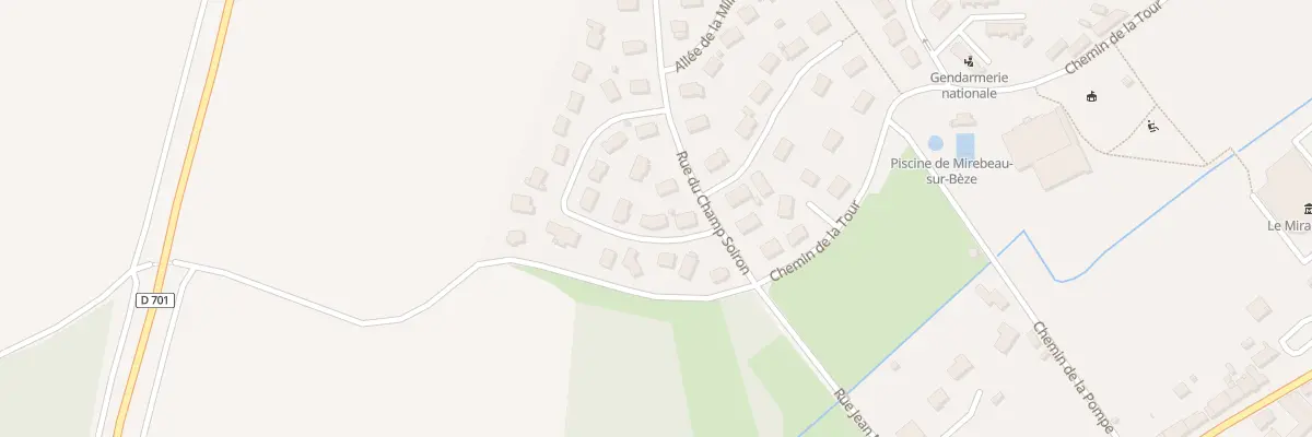 Plan du 4 Rue des Noyers de Beudet à Mirebeau-sur-Bèze