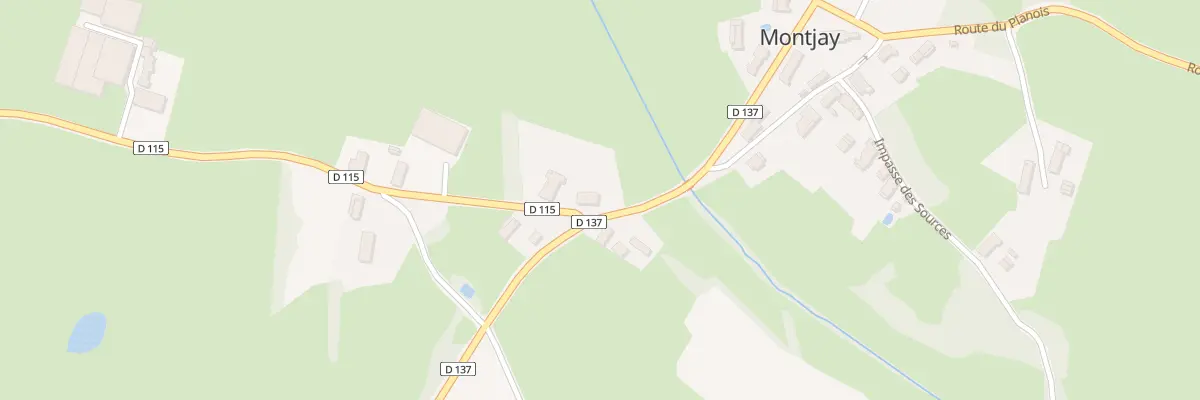 Plan du 2 Rte de la Chaux à Montjay