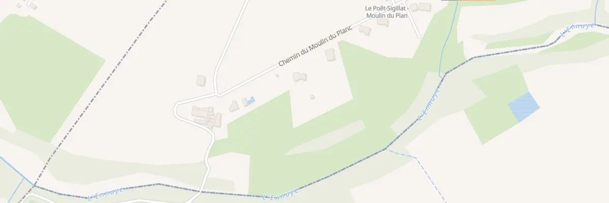 Plan du 245 Che du Moulin du Plan au Poët-Sigillat