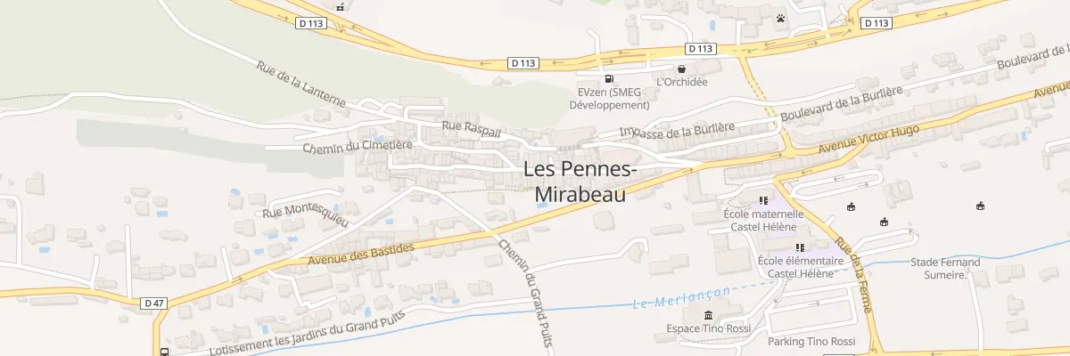 Plan du 33 Rue de la République aux Pennes-Mirabeau