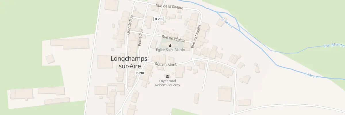 Plan du 5 Rue du Mont à Longchamps-sur-Aire