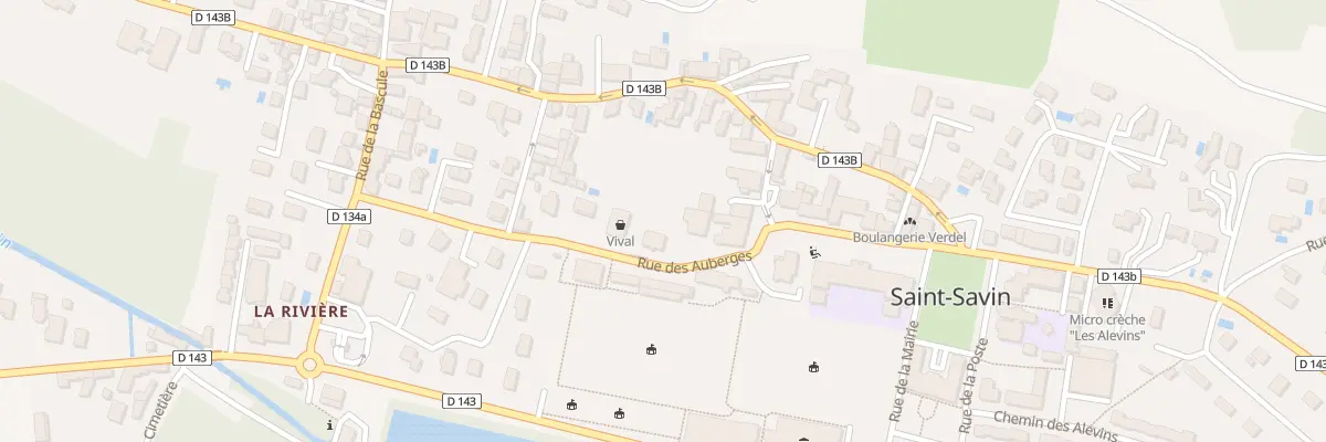 Plan du 240 Rue des Auberges à Saint-Savin