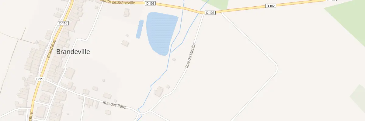 Plan du 1 Rue du Moulin à Brandeville