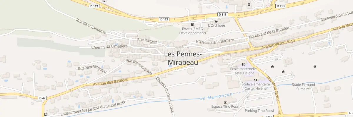 Plan du 23 Rue de la République aux Pennes-Mirabeau